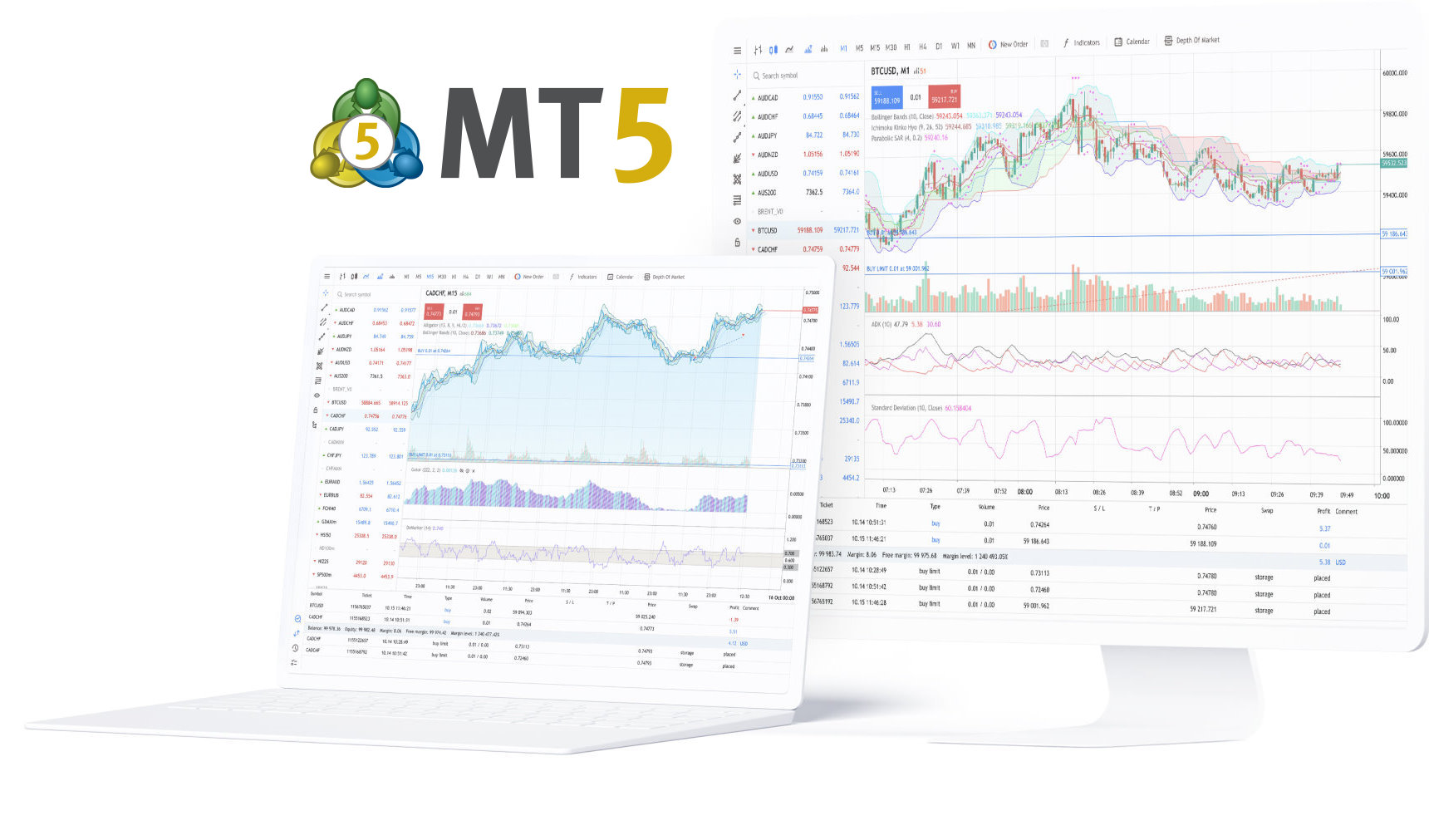 MetaTrader 5 Web 网页终端界面